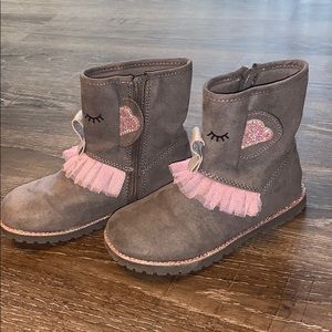 Cute Gray Elephant Tutu Boots in girls sz 11